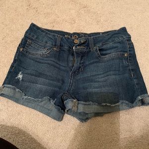 Blue jean shorts